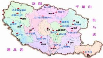 南阳市区行政地图