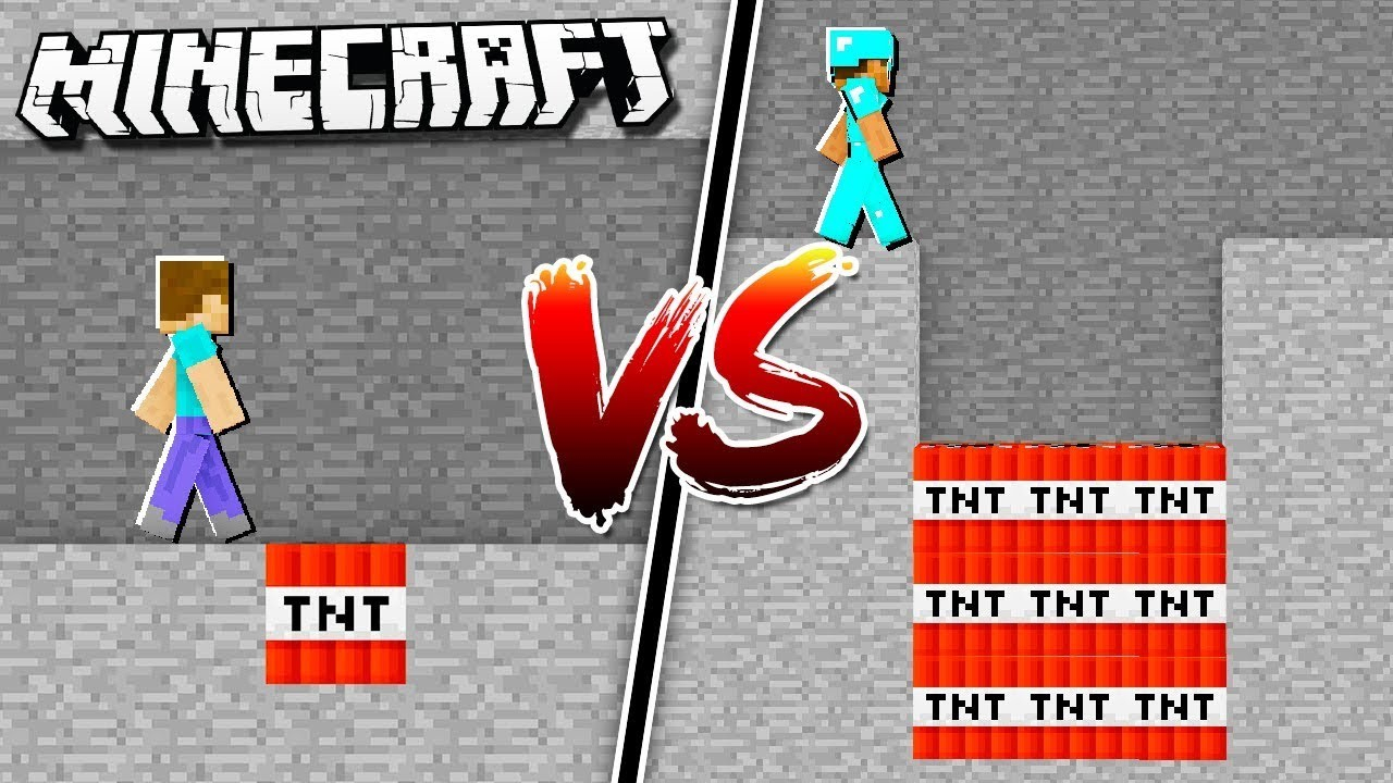 我的世界:高手vs菜鸟 tnt陷阱 你中招了吗