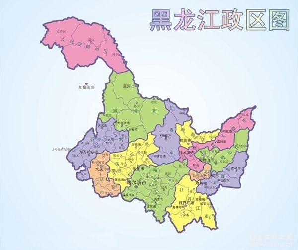 吉林黑龙江内蒙古三省交界地图