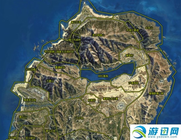 《gta5》偷车区域划分地图一览
