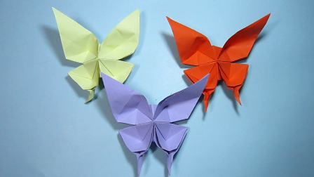 视频:简易手工折纸蝴蝶 美丽的凤尾蝶折纸教程