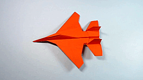 如何制作简易 的f15战斗机 5分钟轻松学会 纸飞机的折法 手工 折纸