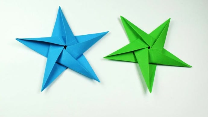手工折纸,如何制作纸星星,简单易学.