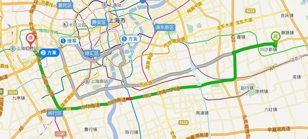 外地牌限行时开车怎么从川沙到上海虹桥火车站