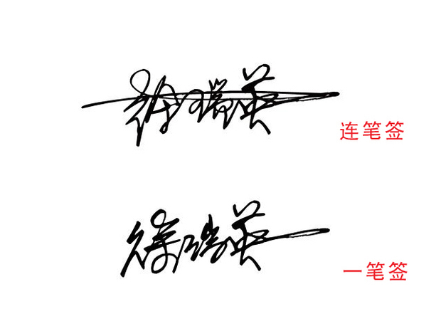 签名字体见图片