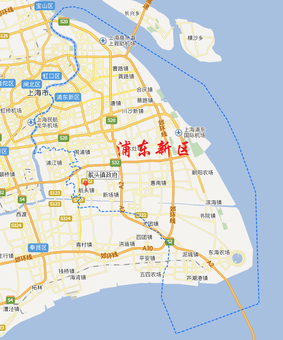 上海市没有浪头镇,要是航头镇,隶属于上海市浦东新区,附位置示意图