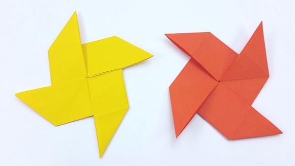 视频:儿童手工折纸diy 简单好看的折纸风车