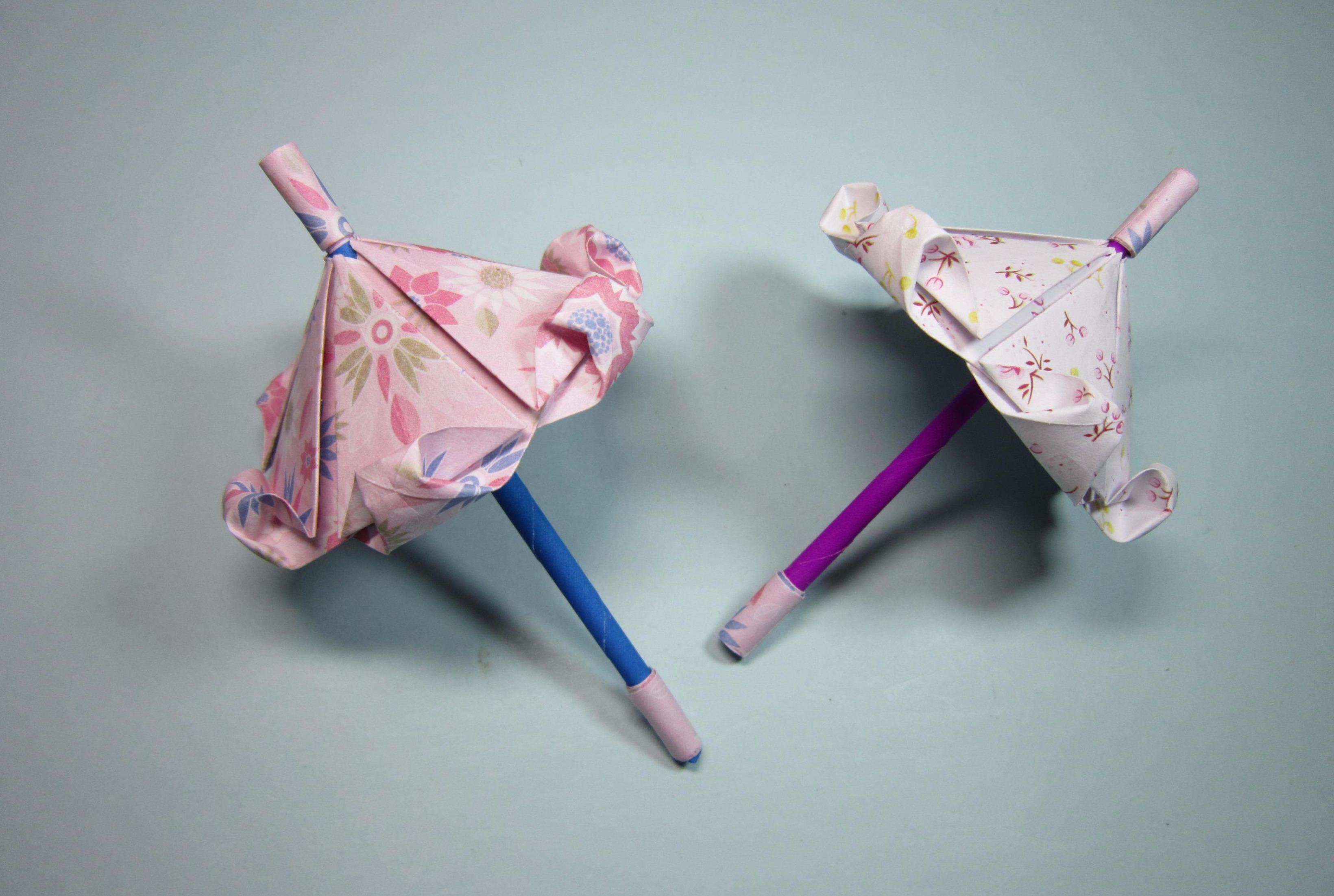 视频:儿童手工折纸伞,简单公主伞的折法,diy手工制作