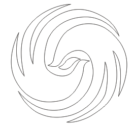 怎么用coreldraw x4做出凤凰卫视的标志