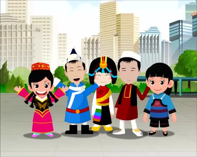 新疆青少年 民族团结教育动画片《兄弟姐妹一家亲》1