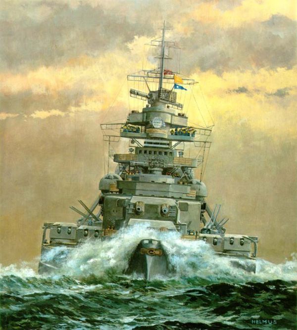 请问二战时德国和日本最大的两艘战列舰"俾斯麦"和"大和"号的详细资料