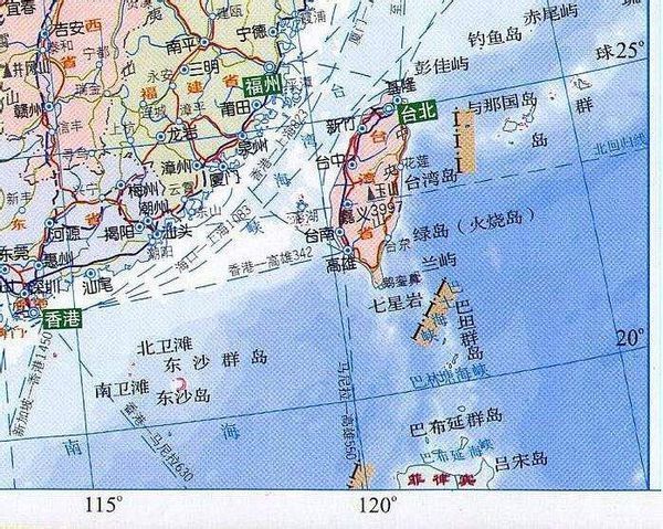 北纬度地图.