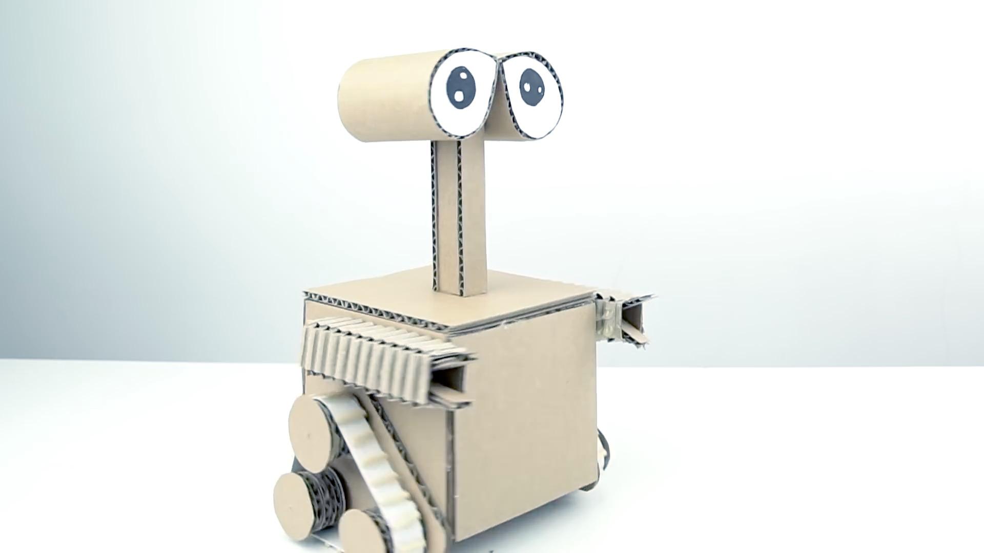 怎样用硬纸板做一个行走机器人