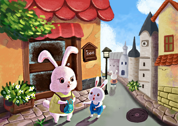 童话故事有哪些:兔子妈妈对小兔子深深的爱