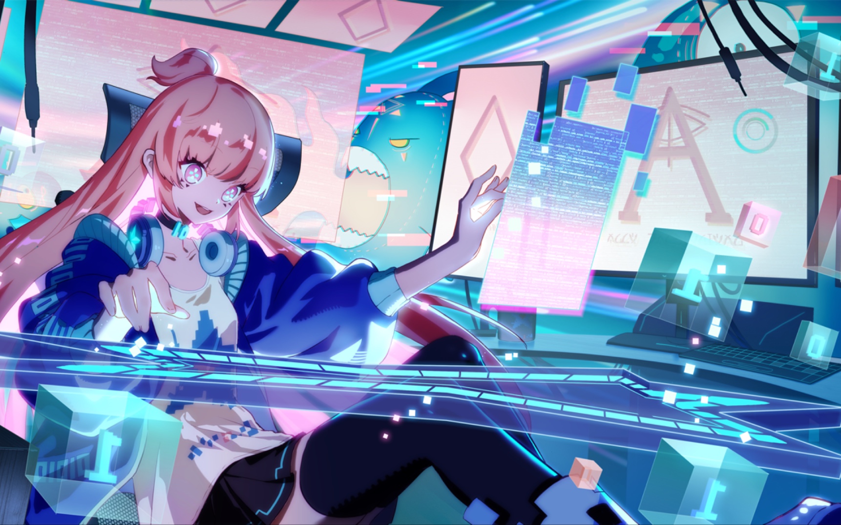 一款满满二次元风的游戏