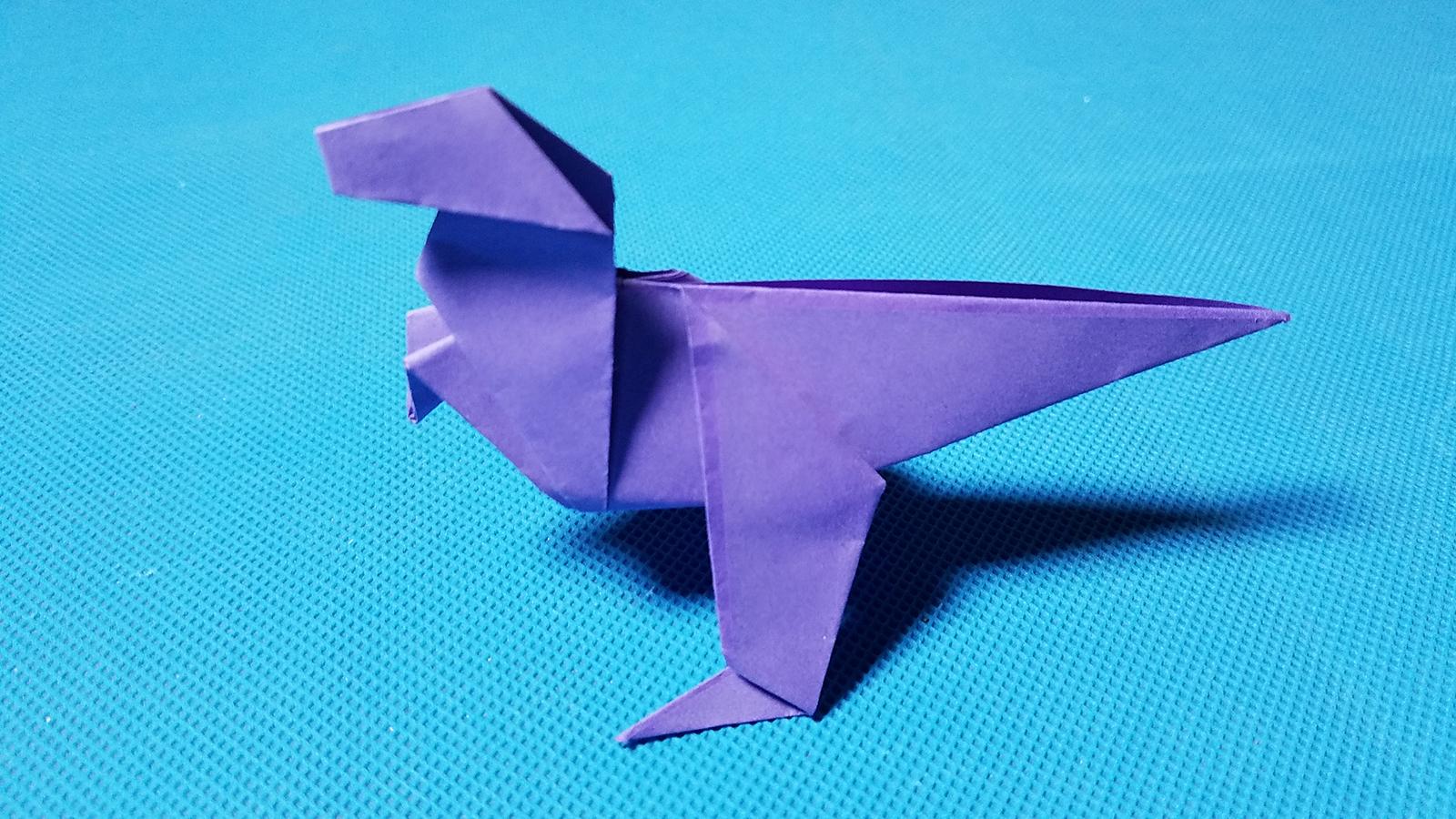 折纸王子教你折纸简单霸王龙 折纸恐龙 讲解详细简单易学