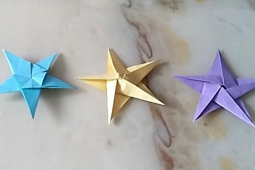 视频-折纸艺术:五角星的折叠方法,简单易学!