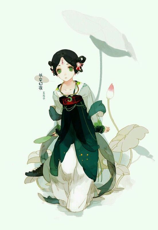 有类似的用毛笔画的动漫人物吗?