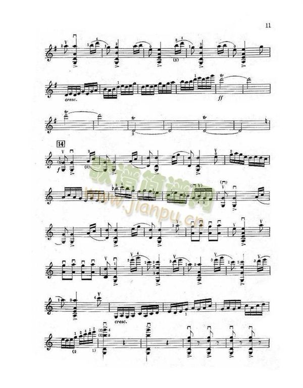 求梁祝(小提琴协奏曲)小提琴的曲谱