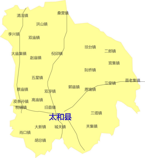 安徽省太和县所有的乡镇有哪些