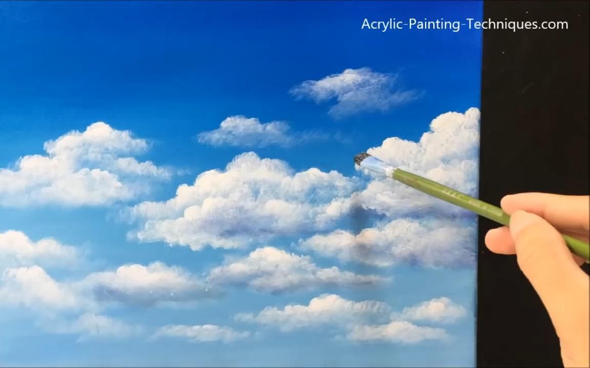 油画技巧 画出壮丽的蓝天白云