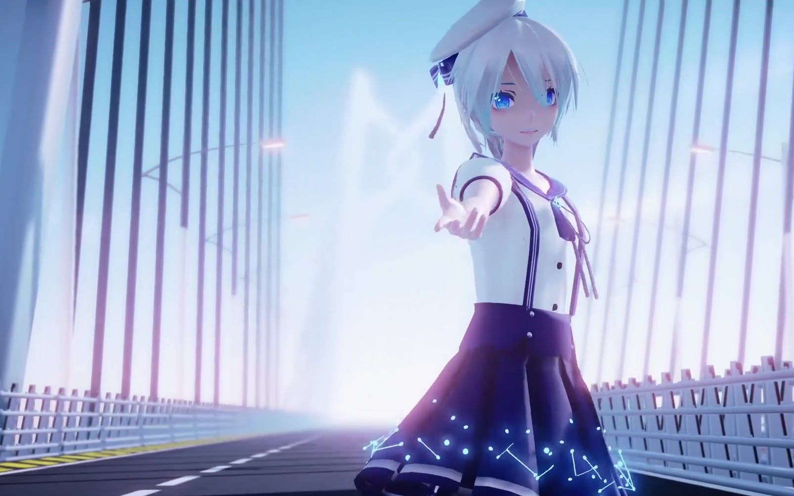 【言和mmd【v家mmd runaway】言和小姐姐今天在港珠澳大桥上开