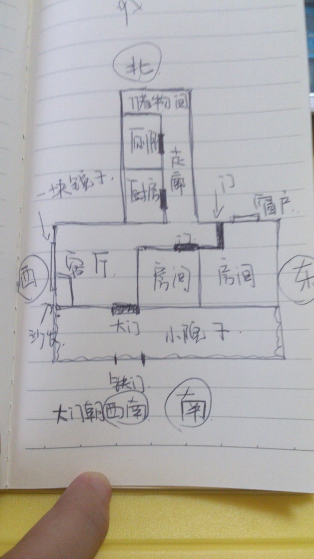 房子是t字型户型,厕所厨房在房子的中间,长走廊对着房间门,这样好不好