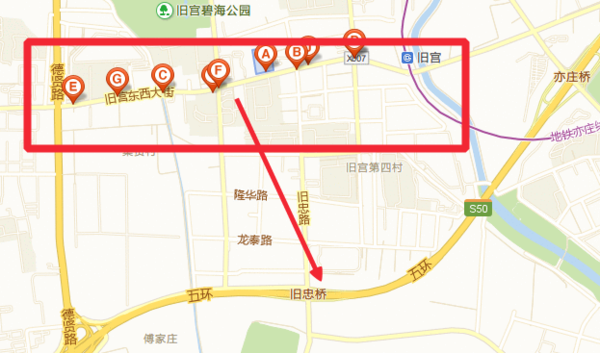 公交信息 清逸园(公交站) 地址:北京市大兴区旧宫东西大街 途经公交