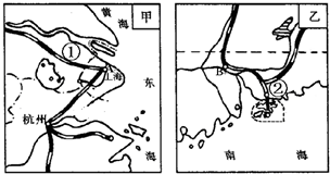 读珠江三角洲与长江三角洲示意图(如图,完成表格.