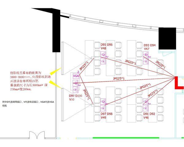 如何画cad弱电工程布线图