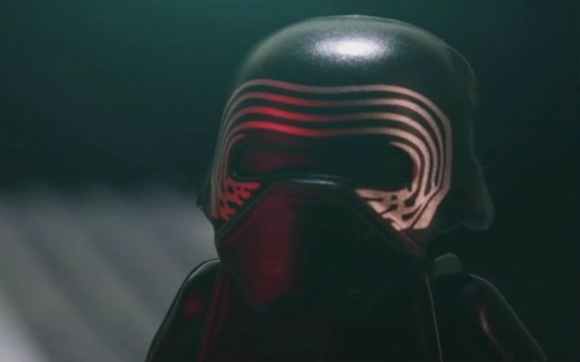 乐高星球大战定格 动画短片han solo vs kylo ren-剧透警告