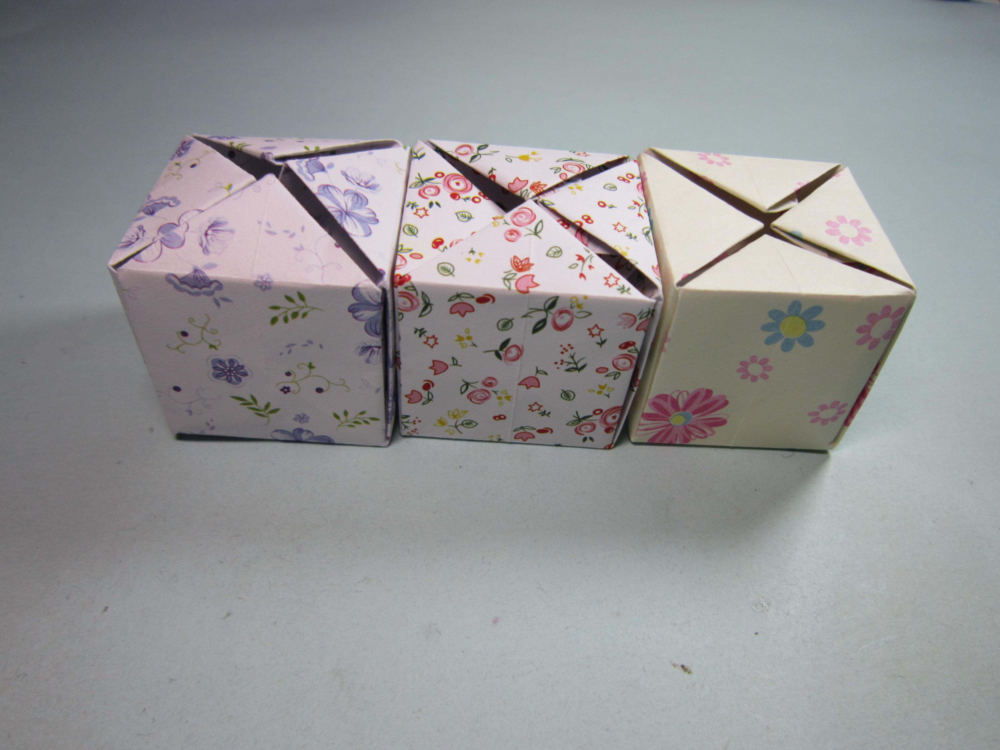纸艺手工折纸礼品盒子,一张纸就能折出简单又漂亮的礼品收纳盒