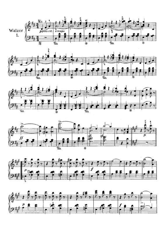 谁有蓝色多瑙河圆舞曲的钢琴谱(五线谱)?