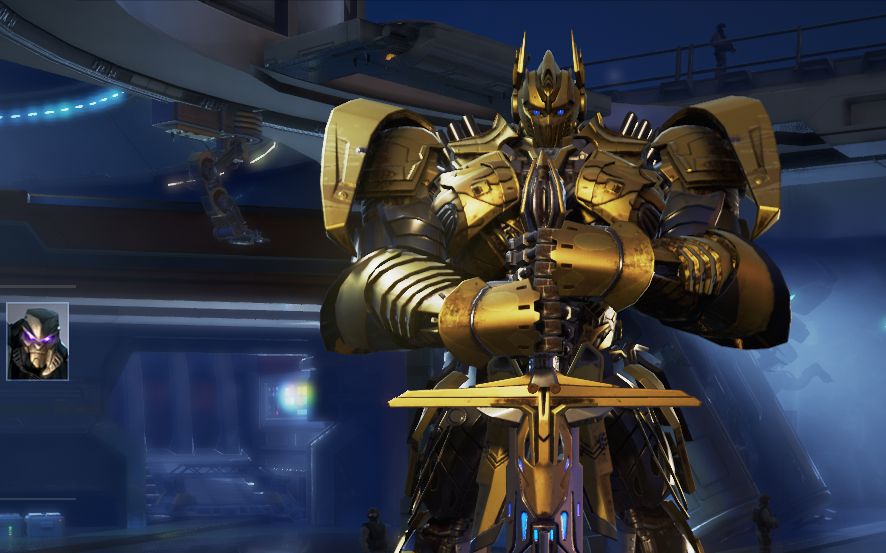  b>变形金刚ol /b>体验服擎天柱超帅气黄金皮肤 新角色变5热破 pve