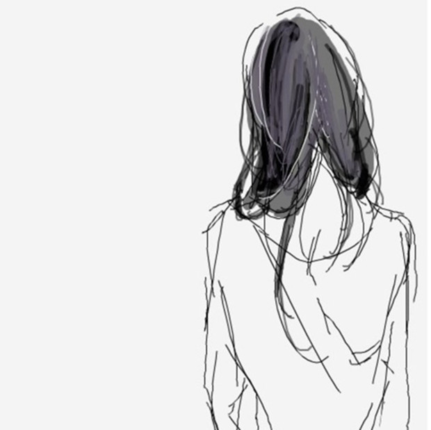 qq头像动漫女生下半身和背影