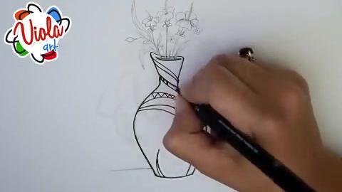 如何 画花瓶铅笔画的教程