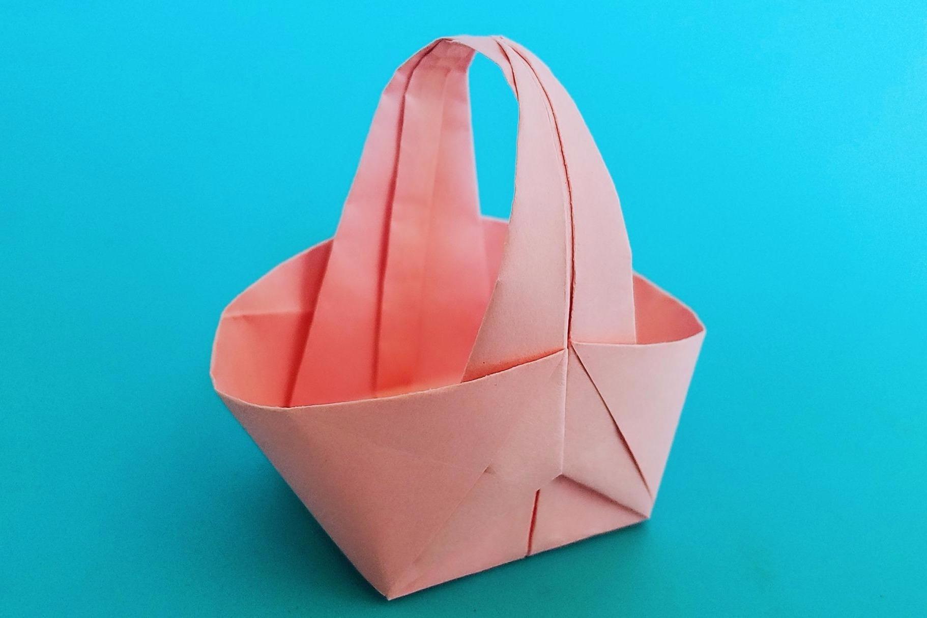 视频:折纸王子教你折纸菜篮子,简单又漂亮,做装饰很美观