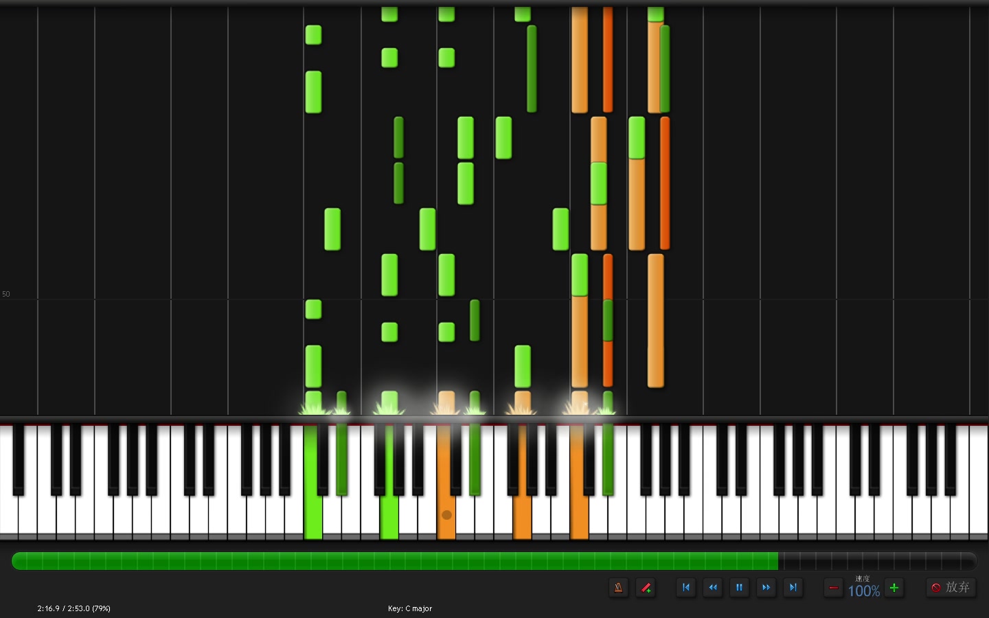 【synthesia】孤独的手风琴