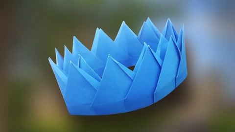 儿童手工折纸皇冠,简单折纸公主皇冠,太美了