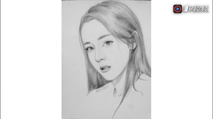 黑板报素描画