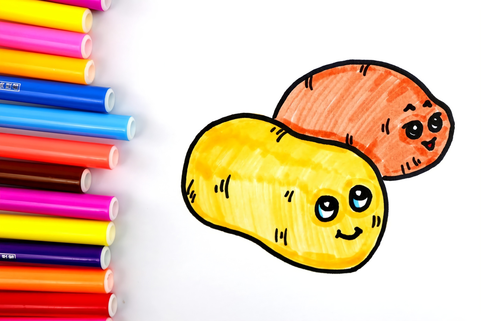 轻松学画简笔画,可爱的小土豆!