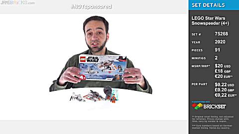 乐高75268 starwars 4 snowspeeder lego砖家评测