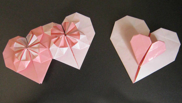 手工折纸 儿童折纸 折纸大全 折纸教程 如何折一个折纸双爱心