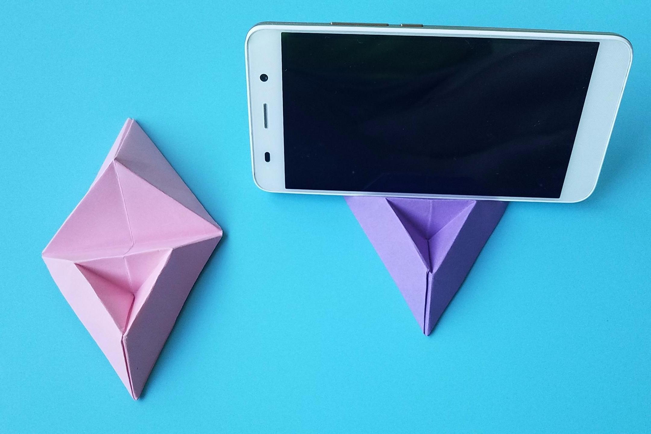 视频:折纸王子教你折纸手机支架,讲解详细,简单又实用