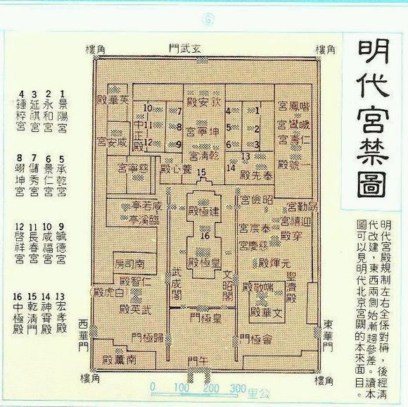 谁能提供一下明朝时北京故宫的平面图,要标明宫殿名,谢谢