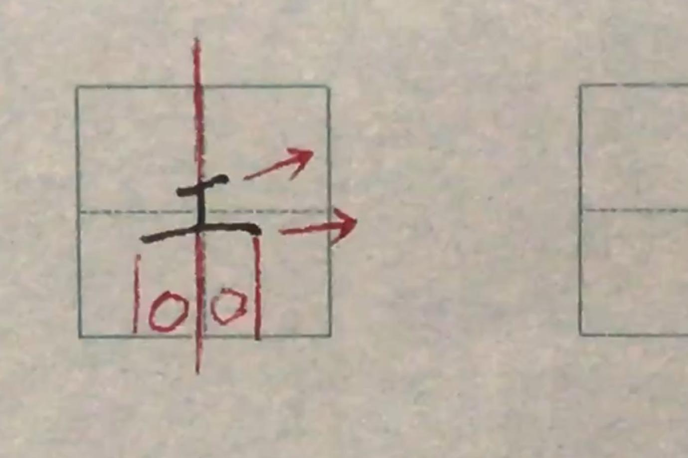 硬笔书法 楷书每日一字:工