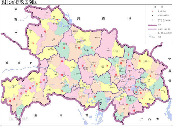 湖北行政区划直属市怎么划分?