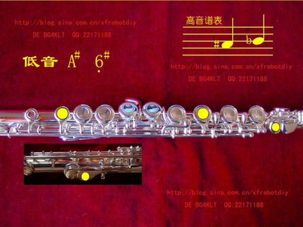 长笛高音升6指法 最好图示