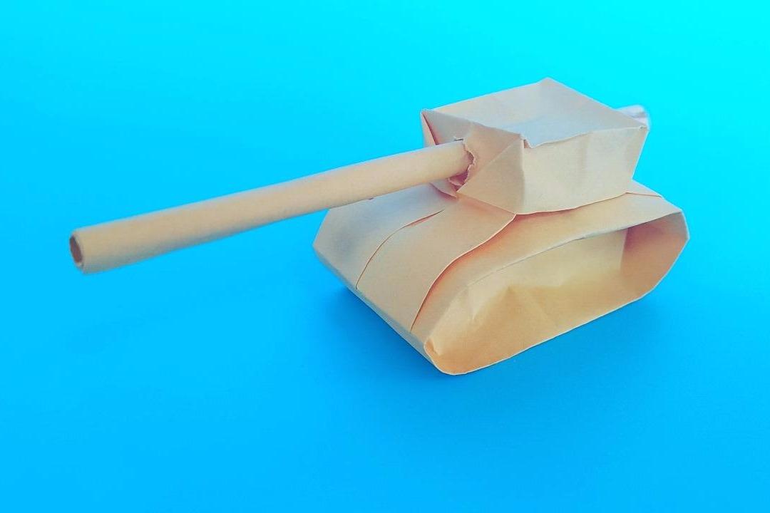 视频:折纸王子教你能会发射子弹的坦克,儿童喜欢的手工折纸,简单好玩
