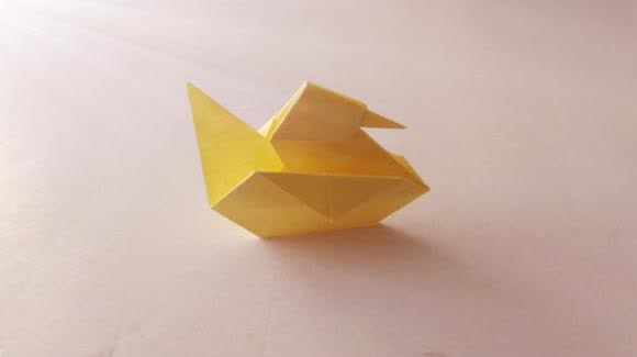 亲子折纸游戏之小鸭子的折法分享,留着教孩子!